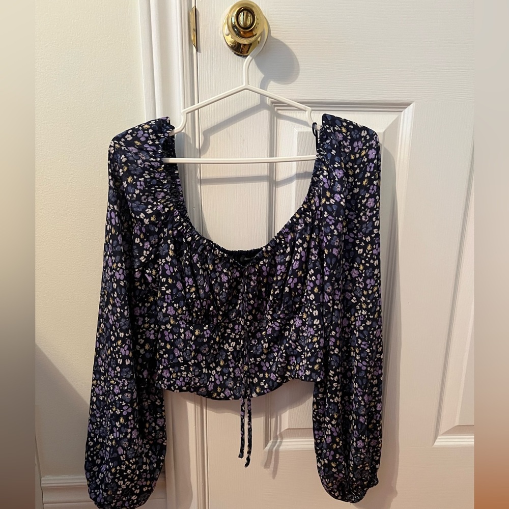 Dynamite Floral Long Sleeve Women's Top XS